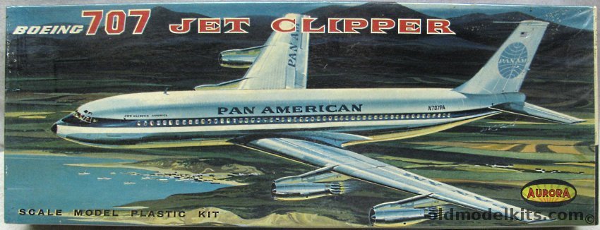Aurora 1/104 Boeing 707 Jet Clipper Pan Am, 381-249 plastic model kit